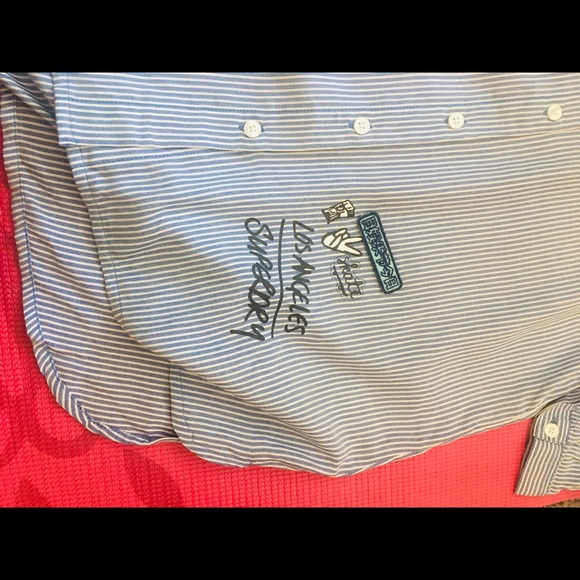 NWT Quirky blue and white strip shirt - Picture 7 of 15